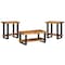 Alaterre Furniture Alpine Natural Live Edge 42" Coffee Table and Set of 2 End Tables AWAA01011120 - alternate 1